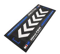 BikeTek Tapis de garage pour moto - Série 7 - Soleil levant - Bleu - 190 x 80 cm