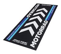BIKETEK Tapis environnemental Garage Mat Noir Blanc Bleu pour Moto Paddock Neuf