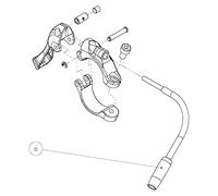 Bikeyoke Télécommande Pour Tige De Selle Télescopique Tension/guide Tube Assy #6 65648 2 Unités