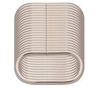 BIKICOCO 3.8 cm anneau ovale en métal, Non soudé, pour sac à main, sac à main, argenté - 20 pièces