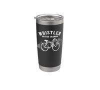 Biking Whistler Vancouver British Columbia Canada graphique Gobelet isotherme en acier inoxydable double paroi