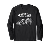 Biking Whistler Vancouver British Columbia Canada Graphique Manche Longue
