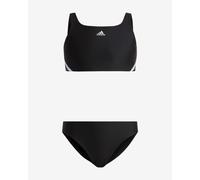 adidas Fille 3-Stripes Bikini, Black/White, 5-6 Years