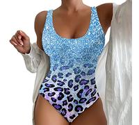 Bikini Bleu Electrique Maillot De Bain Femme Balconnet Maillot De Bain Imprimé Maillot De Bain Pailleté Maillot De Bain Femme 1 Piece Gainant Ventre Plat Monokini Femme sans Haut De Maillot De Bain