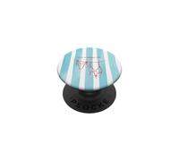 Bikini Coastal Beach Bleu Rayé Eté Nautique Esthétique PopSockets PopGrip Adhésif