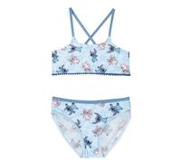 Bikini Enfant Stitch - Bleu - Taille 6 Ans - Maillot de Bain Fille - 85% Polyester et 15% Spandex - 210 g/m² - Produit Original Fabriqué en Espagne