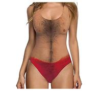Bikini Féminin, Sexy Un Morceau De Maillot De Bain Imprimé en 3D, Imprimé De Maillot De Bain Drôle (as4, Alpha, s, Regular, Regular, Couleur 4)
