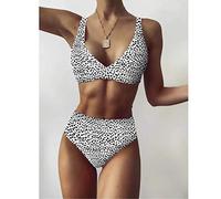 Bikini Femme 2 Pieces Bikini Chic Confortable Maillot de Bain imprimé Maillot de Bain Split Beachwear Two Bikini Piece Sexy Women's Swimwears Tankinis Set Swimwears Tankinis Set