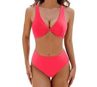 Bikini Femme 2 Pieces Sexy Bikini 2 Pieces Triangle, Col V Élégant Classique Mise en Forme À Haute Élasticité Doux Et Respectueux De La Peau Convient À Toutes Les Morphologies