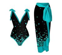 Bikini Femme - À Décolleté Plongeant Tankini Floréal String De Bikini Froncé Devant Bikini Taille Haute Femme Sheer Mesh Maillot De Bain Gainant Haut De Maillot De Bain