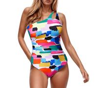 Bikini Femme Body Guide Push up Maillots de Bain Femme 1 Pièce Monokini Rembourré Beachwear Ruché Effet Ventre Plat Halter Réglable Sport Bikini de Plage