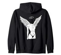 Bikini Gothique Sexy avec Ailes d'ange minimalistes Sweat à Capuche