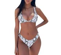 Bikini Imprimé Léopard Style Européen, Deux Pièces Sexy pour Un Look Audacieux en Été