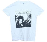 Bikini Kill T Shirt Punk Riot Grrrl Feminist Band Printed Graphic Music Tee White L