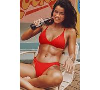 Bikini rouge à anneau Rouge L / XL