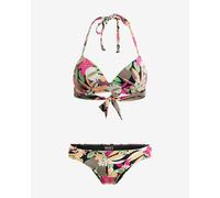 Bikini Roxy Printed Beach Classics Triangle vert orange rose femme - S