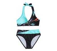 Bikini Set Ensembles Maillot de Bain Two élégant imprimé avec Short Assorti pour Vacances Plage - Ensemble Tankini séparé dédié à l'été Parfait pour Aventures Estivales et Loisirs sur(Blue, XXXXL)