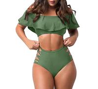 Bikini Set pour Femmess - Taille Basse String Maillot De Bain sans Jantes De Natation Costume