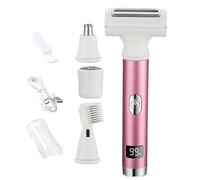 Bikini Trimmer for Women, Face Shaver for Women | Rasoir sec humide avec rasoir électrique à tête - Affichage LED Ra