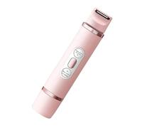 Bikini Trimmer for Women, Women Trimmer for Pubic Hair, Stainless Steel Cutter, ABS Case Double Head Rechargeable Waterproof Electric Groomer, Epilator Razor for Shaving Legs, and Face, 3x3x15.5cm
