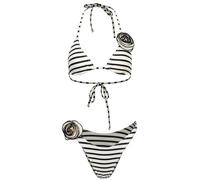 Bikinis Triangle, Haut de à col en V Profond, | Maillots de bain fleuris 3D, bikinis taille haute et string, bikinis triangle, maillot de bain