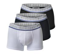 BIKKEMBERGS Boxers bleu / gris / noir, Taille S