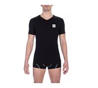 Bikkembergs, Homme, Sous-vêtements, Noir, Taille: S T-shirt classique en coton à col en V