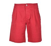 Bikkembergs - Short Bermuda en Coton Élasthanne - Homme - Shorts - Rouge - Taille: 2XL