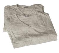 BIKKEMBERGS t-shirt homme lot de 2 t-shirts manches courtes col v coton stretch