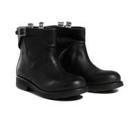 Bikkembergs, Ultra Mini Vintage Leather, Chaussures Bottes Cuir Mode Mode Mode, Noir , 40 EU