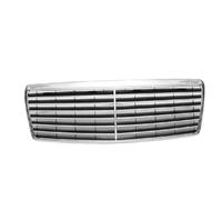 BIKKJBK Grille Calandre Avant Calandre De Pare-Chocs De Voiture Argent pour pour W140 pour Classe S 1994-1999 Accessoires De Style De Carrosserie De Voiture
