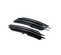 BIKKJBK Grille Calandre Avant Calandres De Pare-Choc Gauche Droite, Couvercle De Phare Antibrouillard pour A6 C7/Avant Berline 2011 - 2015 Pré-Lifting