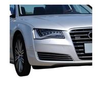 BIKKJBK Grille Calandre Avant Couverture Calandre Phare Antibrouillard De Voiture Grille De Phare Antibrouillard Gauche Droite pour A8 pour D4 2010 - 2014 4H0807679 4H0807680