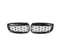 BIKKJBK Grille Calandre Avant Grilles De Pare-Chocs, 2 Pièces, Noir Brillant, pour E92 E93 51137157277 51137157278, Remplacement De Calandre