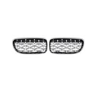 BIKKJBK Grille Calandre Avant Grilles De Pare-Chocs Noires pour Série 3 E90 E91 2009 - 2012, Couvercle De Grille De Ventilation D'entrée d'air De Véhicule