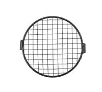 BIKKJBK Moto Cache Grille Phare 1 Pièce De Protection Universelle Pour Phare Moto, 6,5 Pouces, Couvercle En Métal, Grille Maille Pour Lampe Pour GN CG125