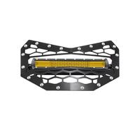 BIKKJBK Moto Cache Grille Phare Calandre Avec Barre Lumineuse 6000K 3000K UTV Conduite Auxiliaire Pour ca&n-am Pour Maverick 2016-2023 Acier Inoxydable