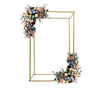 Biknltio Support d'arc carré Capacité de charge 5-8 kg Or 124 x 22 x 9,5 cm