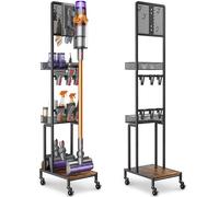 Bikoney Support d’aspirateur Compatible avec Dyson V15 V12 V11 V10 V8 V7 V6 Gen5, Station d’Accueil autoportante avec Support d’Accessoires et Organisateur de Rangement pour aspirateur sans Fil Dyson