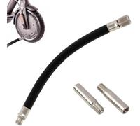 BIKPRST Gonfleur Xiaomi - Kit d'Extension : 1 Tuyau Gonfleur + 2 Adaptateurs Valve 40mm pour Scooter, Vélo, Moto, Voiture et Accessoires Gonflables