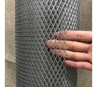 Bilaida Moustiquaire en acier inoxydable 304 en maille de diamant pour grille d'aération des rongeurs d'animaux domestiques (maille 8 x 16 mm, taille 61 x 101 cm)