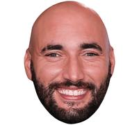 Bilall Fallah (Beard) Big Head. Masque plus grand que nature.