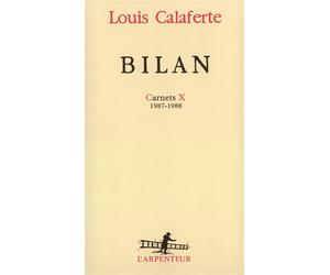 Bilan (1987-1988) - Louis Calaferte - L'arpenteur - broché - Essai