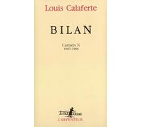 Bilan : Carnets, volume 10, 1987-1988