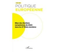 Bilan des élections européennes de 2024 dans les 27 États membres - Collectif - L'harmattan - broché - Revue