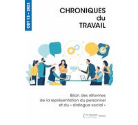 Bilan des réformes de la représentation du personnel et du « dialogue social »