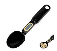 Bilancia Digitale a Cucchiaio, Bilancia Dosatore 500g/0.1g Alta Precisione con Display LCD e Funzione TARA, Cucchiaio Misuratore Rimovibile, Bilancia Portatile per Épices Café Farine Sucre (Noir)