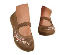 Bilarinas Chaussures plates d'été confortables pour femme Barefoot sans lacets Jolies baskets classiques élégents Mocassins Slip on mi-saison Confortable Ballerines respirantes Ballet Fête Marche 2025