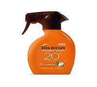 Bilboa, Trigger Solar Coconut Glow SPF 20 Crème solaire en spray avec huile de coco et vitamine E, léger sur la peau, protection solaire, imperméable, 250 ml