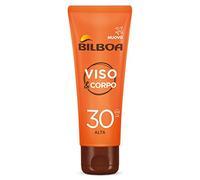 Bilboa Visage & Corps Crème Visage et Corps avec Protection SPF 30, Travel Size pour bronzage Durabilité et enterrée, Contraste les signes du vieillissement, Format de voyage 75 ml